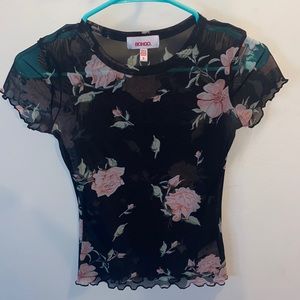 Bongo Sheer Floral Top